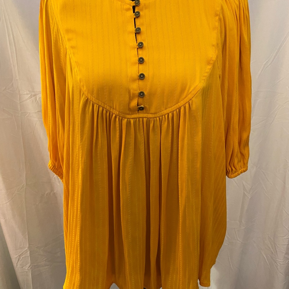 Anthropologie Golden Blouse - Picture 11 of 11